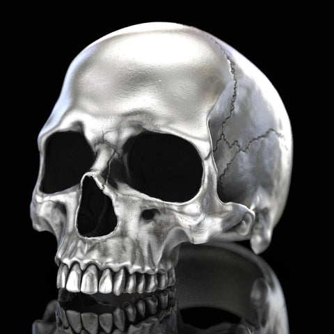 New Style Half Anatomical Skull Ring